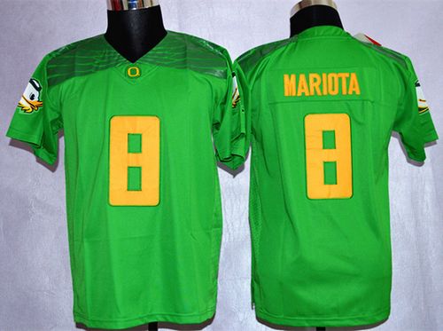 Ducks #8 Marcus Mariota Green Rose Bowl Special Event Stitched Youth NCAA Jersey